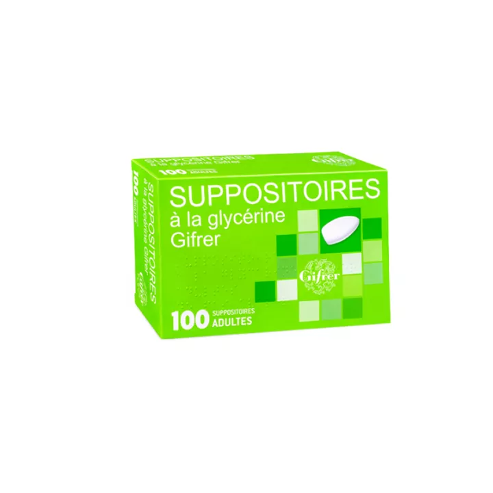 Supositorios de glicerina ADULTO Gifrer BOX 100