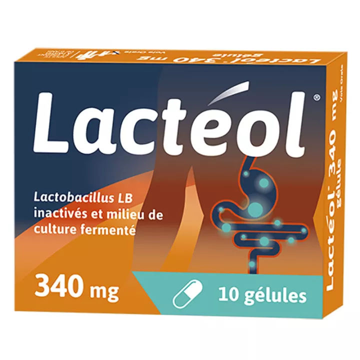 LACTEOL 340 мг 10 капсул ANTI ДИАРЕЯ