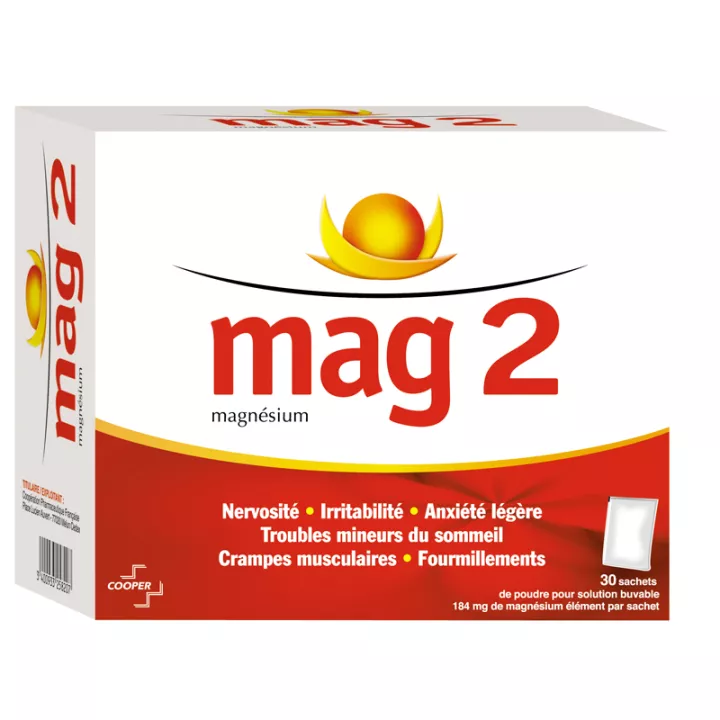 MAG 2 Magnésio 30 sachês Cooper