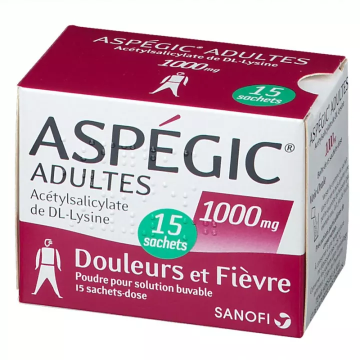 Aspegic 1000MG VOLWASSEN ZAKKEN 15