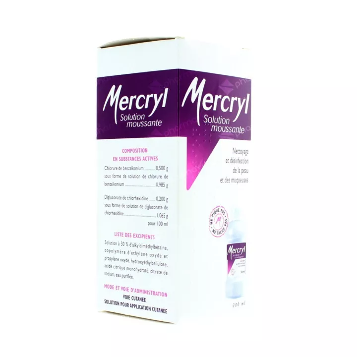 Mercryl Solution Moussante flacon 300 ml