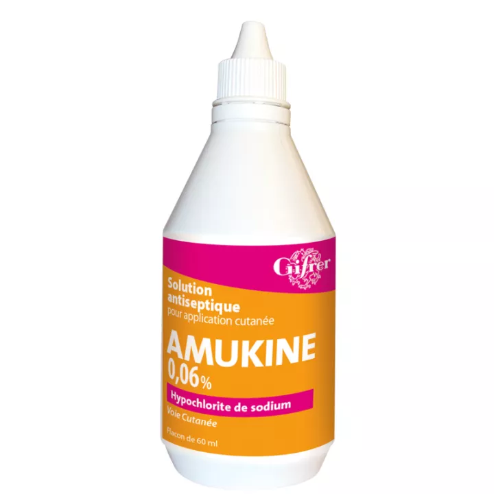 Amukine solução de hipoclorito de sódio Uso Externo Gifrer 0,06%