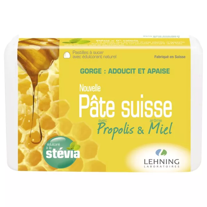 Швейцарская паста для горла Lehning со вкусом прополиса и меда