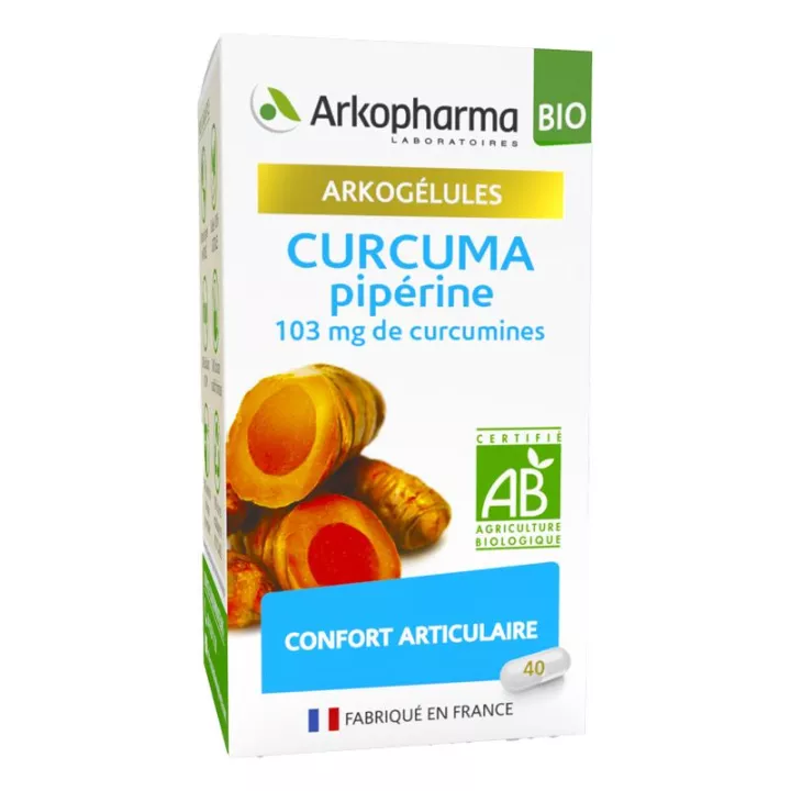 Arkogélules Bio Curcuma Pipérine Confort Articulaire 40 gélules