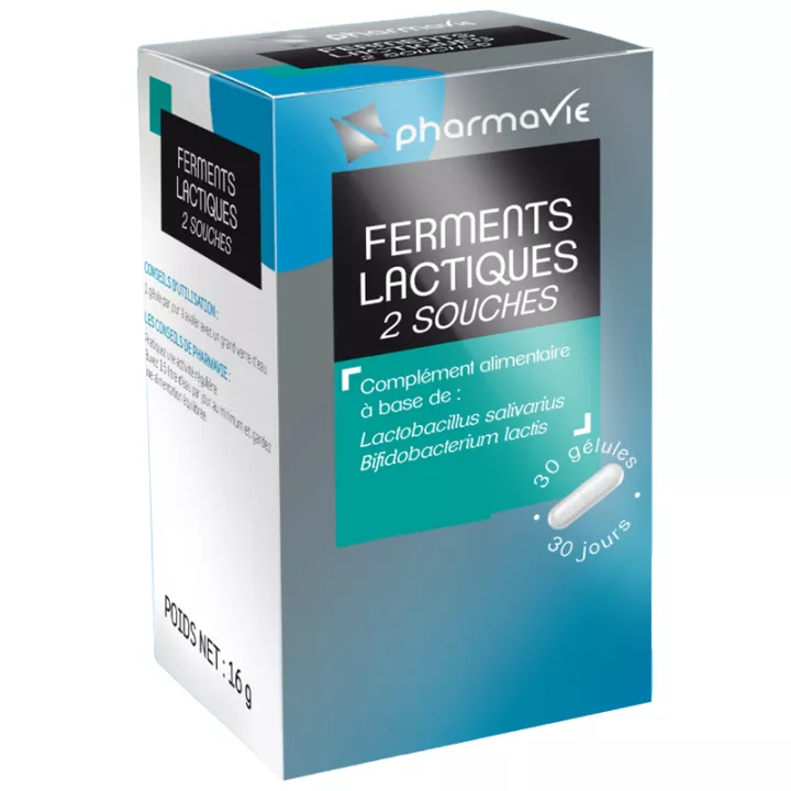 Pharmavie Ferments Lactiques 2 Souches 30 gélules