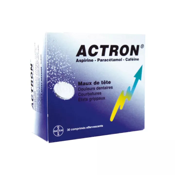 ACTRON aspirine paracetamol cafeïne 20/30CP