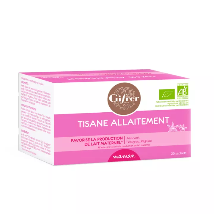 Gifrer Tisane Allaitement Bio Citron 20 Sachets 