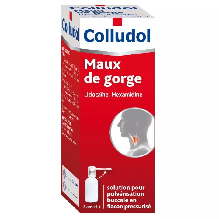 Colludol Collutoire Maux de gorge Cooper 30ml