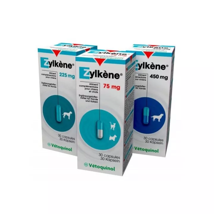 Zylkene ® 450 mg 30 cápsulas CÃES VETOQUINOL