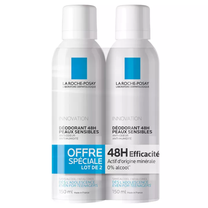 DEODORANT 24H La Roche-Posay PHYSIOLOGICAL 150ML LOT OF 2