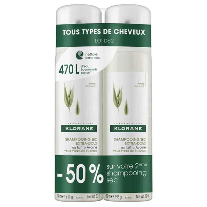 Klorane Dry Shampoo Oat Milk 150ml Sprays