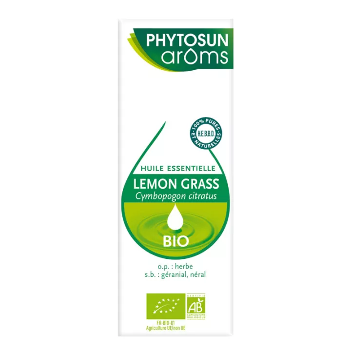 PHYTOSUN AROMS HUILE ESSENTIELLE Lemon-grass CYMBOPOGON CITRATUS 10 ml