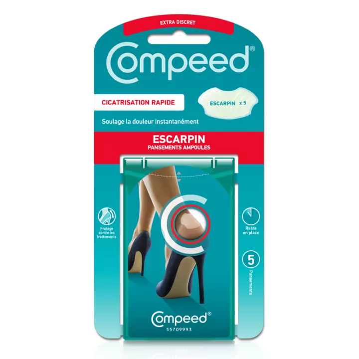 Compeed Blister sul tallone Scatole da 5 medicazioni Pompa