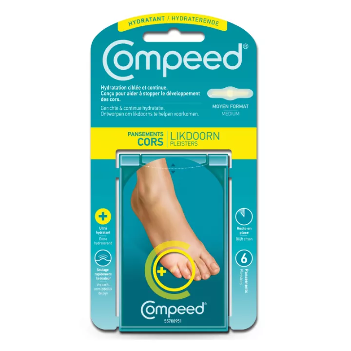 COMPEED DRESSING CORS HYDRATANT 6 BOXES