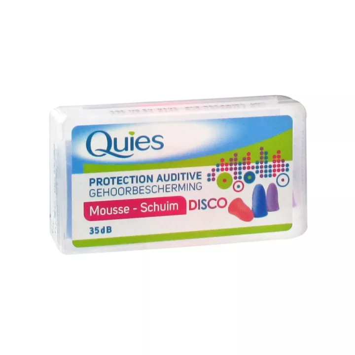 QUIES Protection Auditive Mousse Disco 3 paires