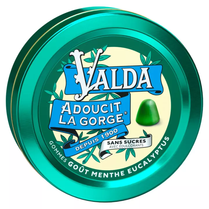 VALDA GUM AÇÚCAR DE EUCALIPTO MINT X 50