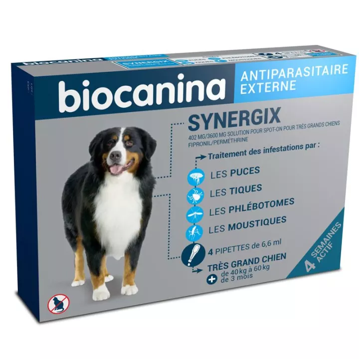 SYNERGIX Biocanina 402 mg/3600 mg spot-on très Grands chiens