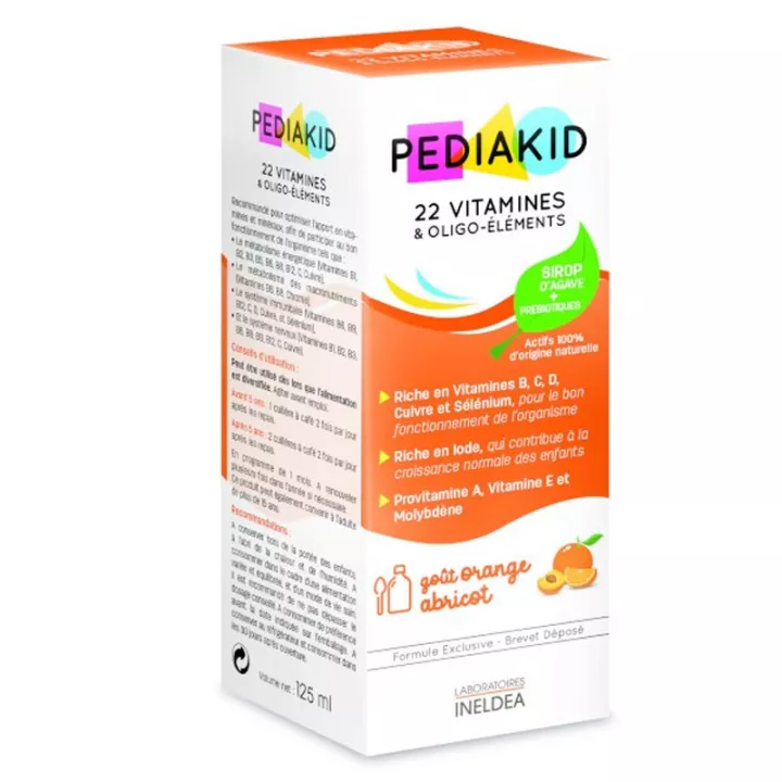 Pediakid Syrup 125 мл - 22 витамина для роста и жизненных сил