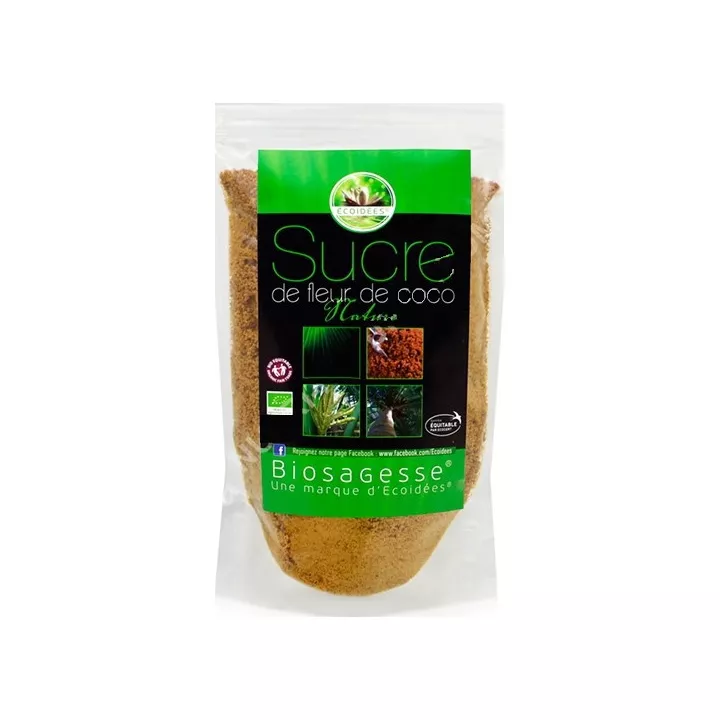 SUCRE DE FLEUR DE COCO NATURE BIOSAGESSE 500G