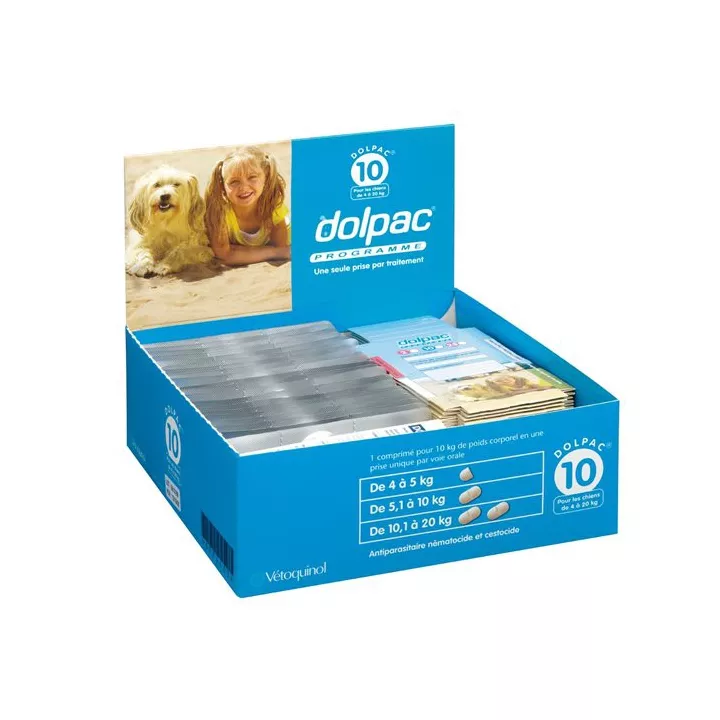 Dolpac hond wormer 10 (3-30 KG) 60 tabletten