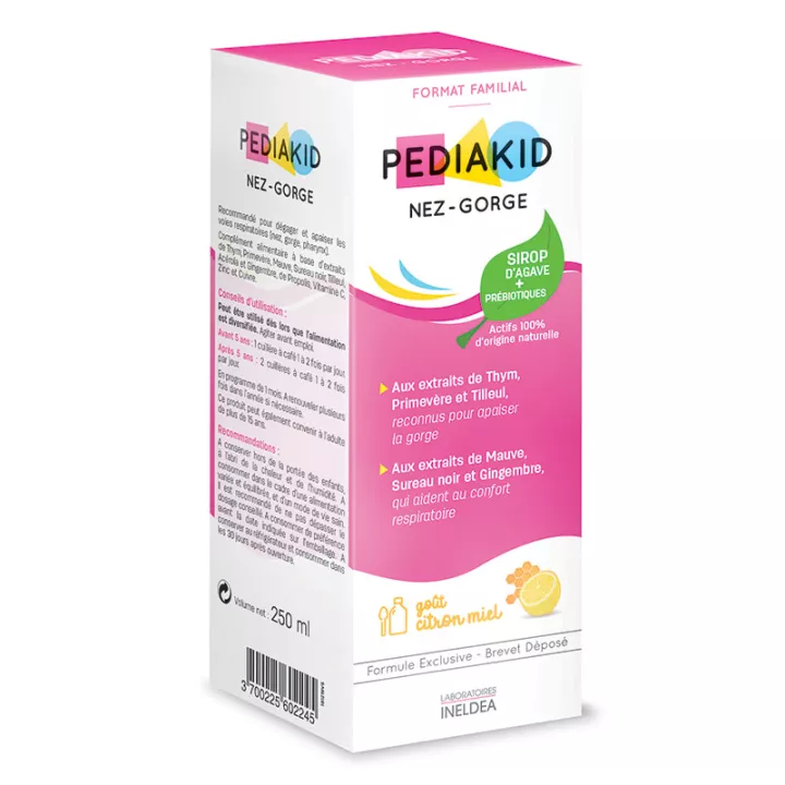 Pediakid Nariz Garganta Jarabe Miel Limon 250ml