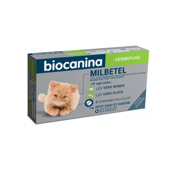 Kleines Kätzchen CATS MILPRAZIKAN Wurmkur 2 Tabletten