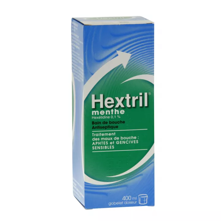 Hextril bochechos gengivas sensíveis HORTELÃ 400 ML