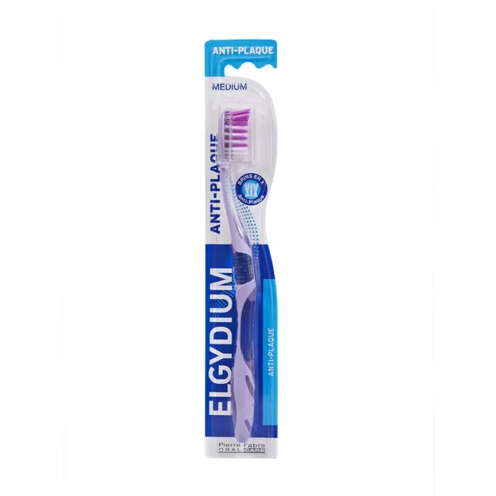 Elgydium Brosse à Dents Anti-Plaque Dentaire Medium