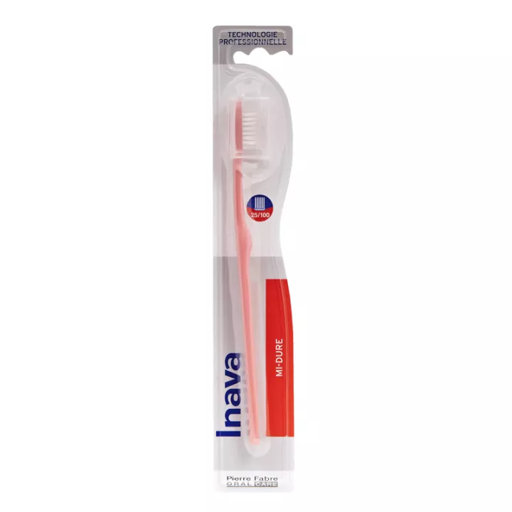 INAVA Brosse à Dents Mi-Dure 25/100