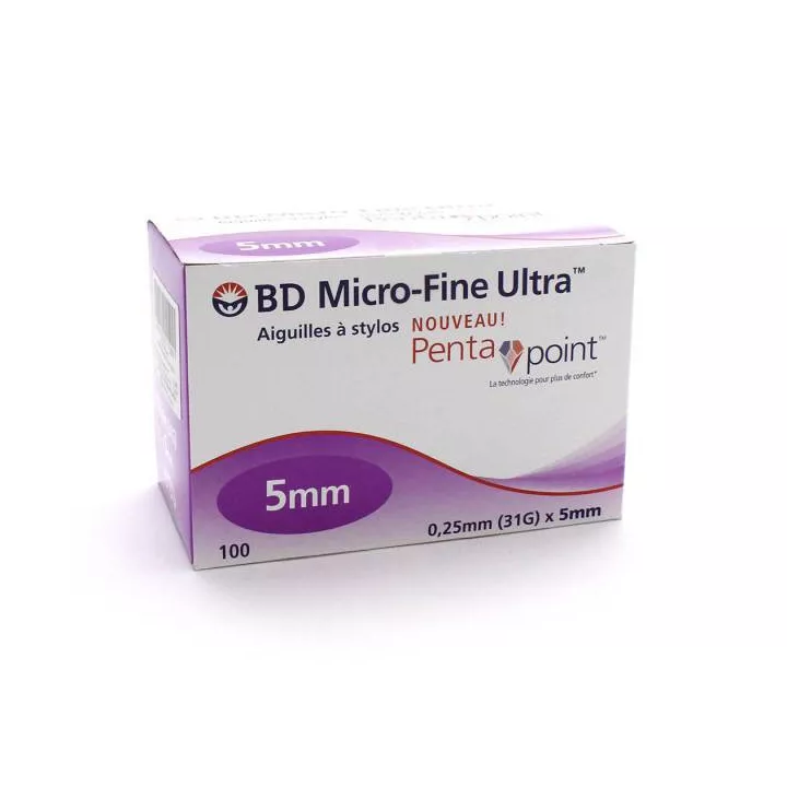 BD MICRO-FINE ULTRA NEEDLES 5MM BOX 100
