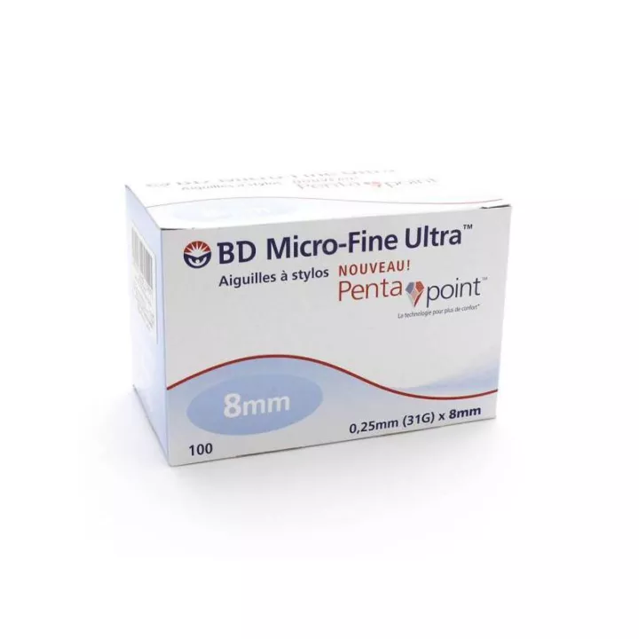 ИГЛЫ BD MICRO-FINE ULTRA 8MM BOX 100
