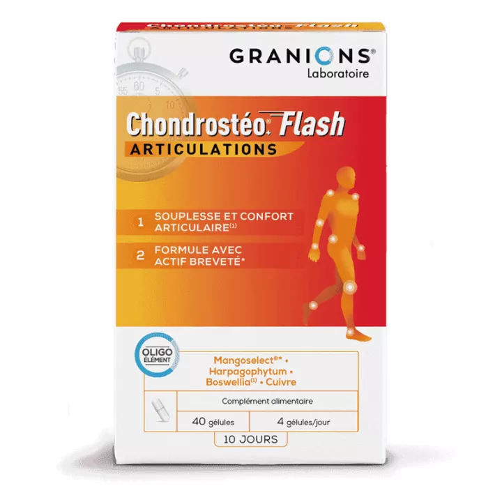 Granions Chondrosteo+ Flash Articulaciones 40 cápsulas