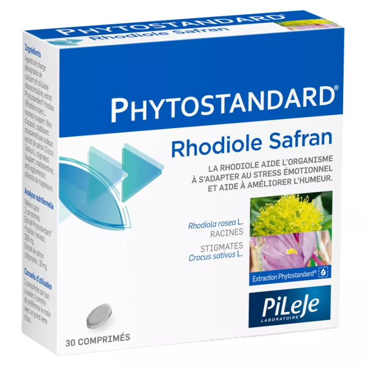 Phytostandard Rodhiole et Safran 30 Comprimés