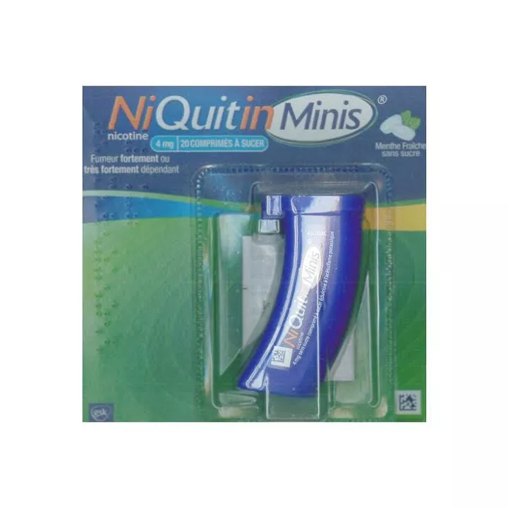 Niquitin Minis 4MG Menthe 20 Comprimés sevrage du tabac