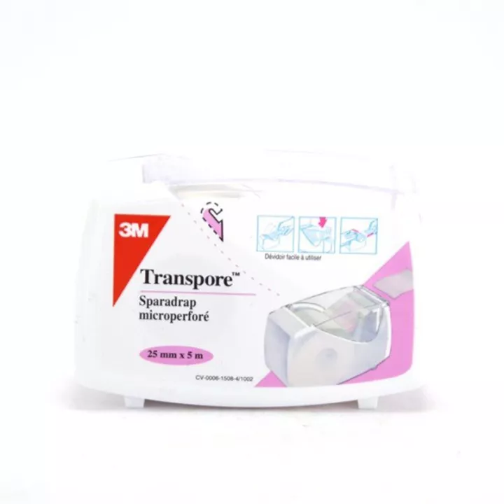 Transpore sparadrap microperfurado 5MX25MM REEL