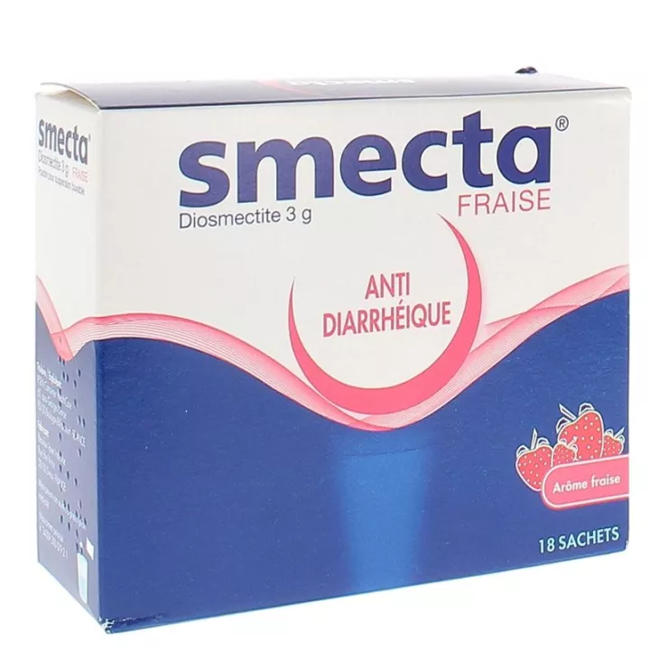 Smecta Anti Diarrhéique 18 Sachets Arôme Fraise