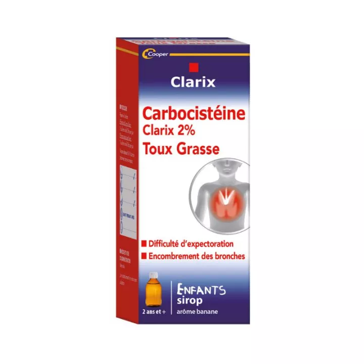 Clarix EXPECTORANTE carbocisteína 2% NIÑO SIPOP 150ML