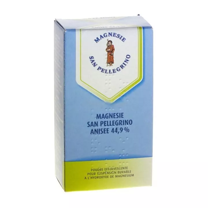 Magnesie San Pellegrino Anisée 44.9% Poudre Effervescente