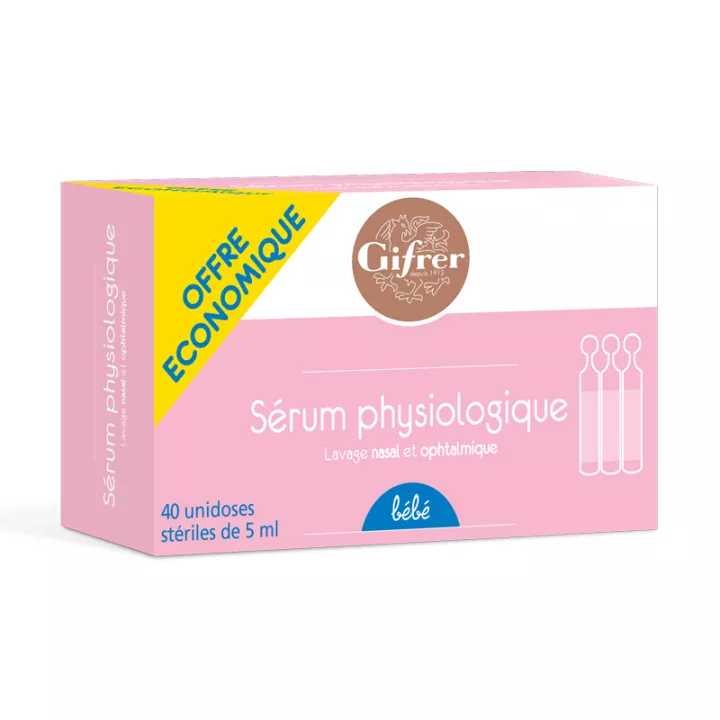 Serum Physiologique Gifrer Physiologica 40 Unidoses