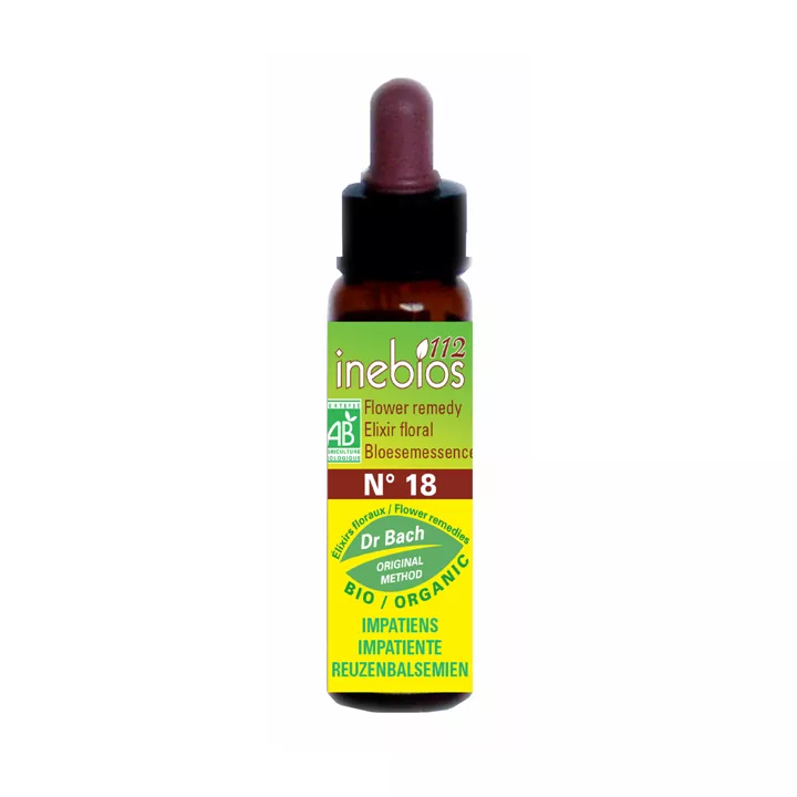 Fleurs de Bach Impatience 10ml Inebios IMPATIENS N°18