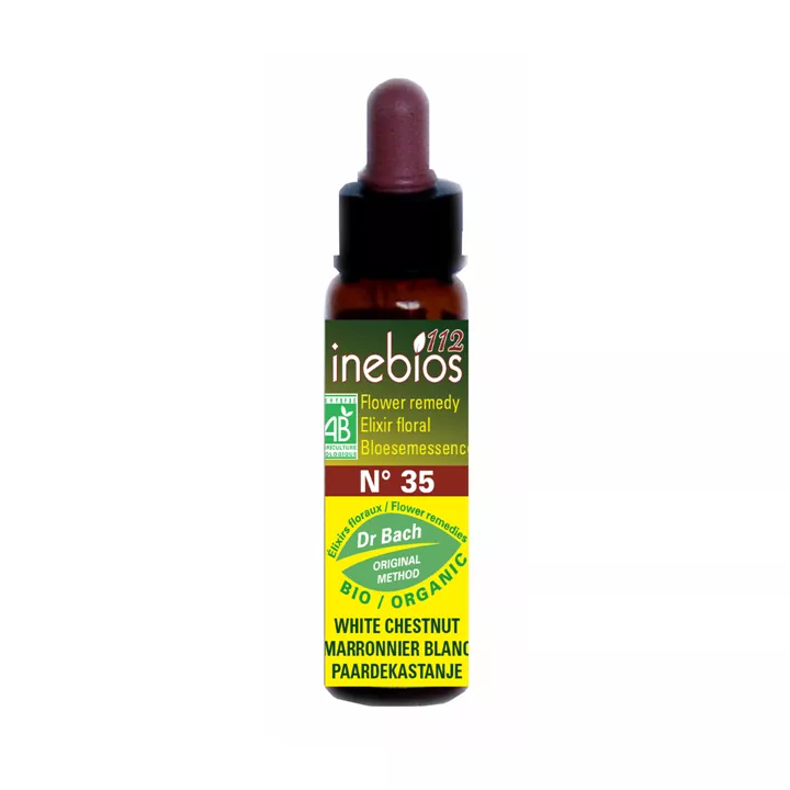 Fiori di Bach Ippocastano 10ml Inebios CASTAGNO BIANCO N ° 35