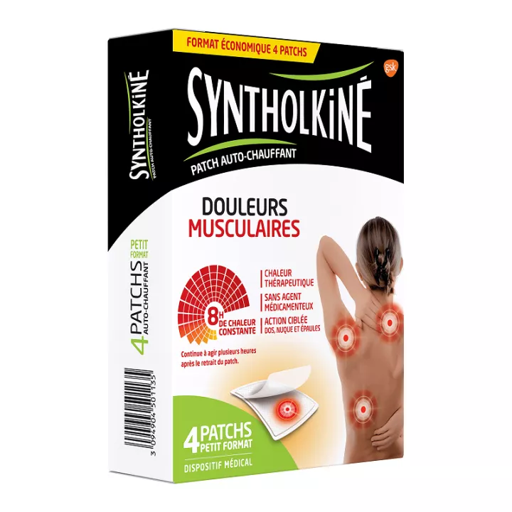 Adesivo para dor muscular de autoaquecimento Syntholkine