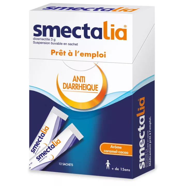Smectalia Anti Diarrheal 12 Sachês Caramelo Sabor Cacau