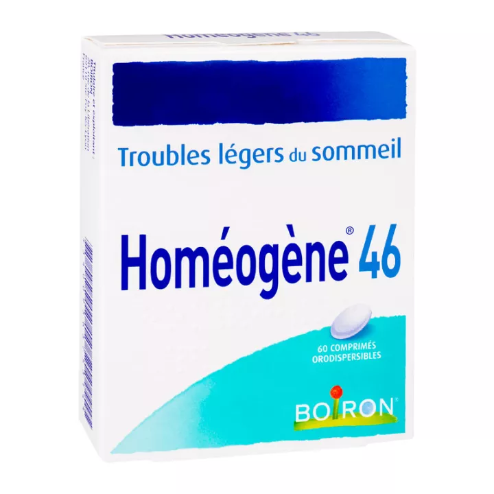 HOMEOGENE 46 TROUBLES SOMMEIL 60 CP HOMEOPATHIE BOIRON