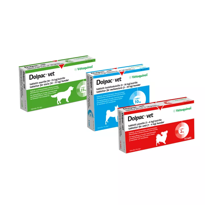 Dolpac Vermifuge hond 2 (1-6 KG) 60 tabletten