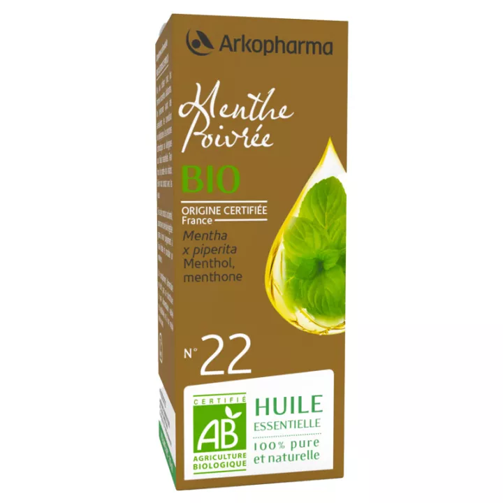 Arkopharma Huile Essentielle N°22 Menthe Poivrée Bio 10ml