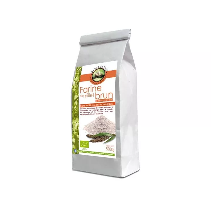 Ecoidées Brown Millet Farina Bio 500g selvaggio