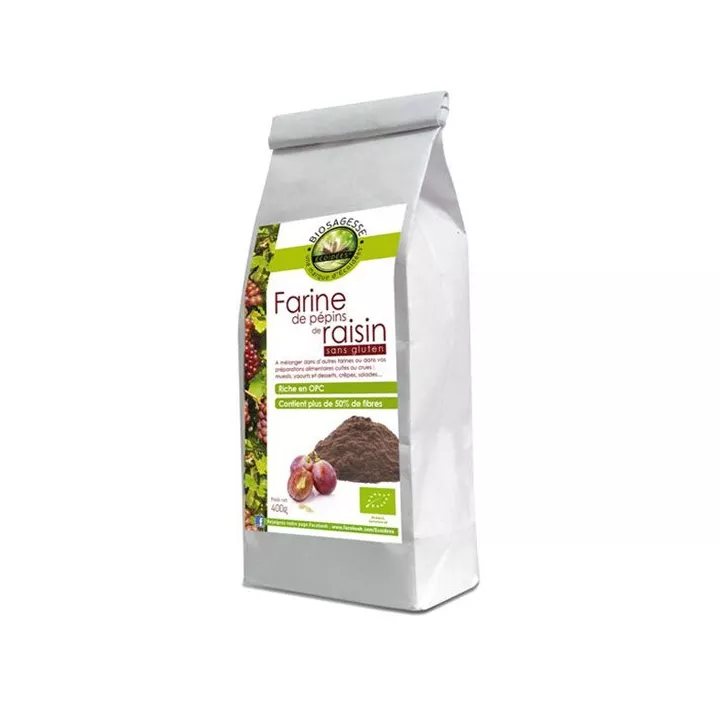 Ecoidées Farine De Pépins De Raisin Bio 400 g