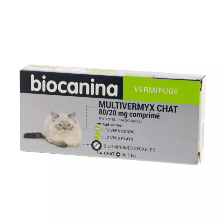 Biocanina Multivermyx Katze 80/20 mg 2 Tabletten