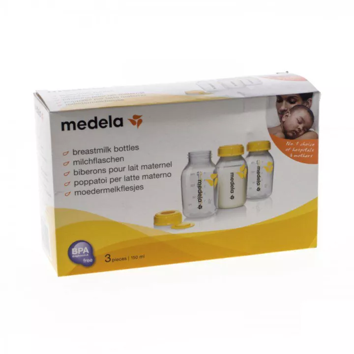 Medela 3 Biberons pour Lait Maternel 150 ml